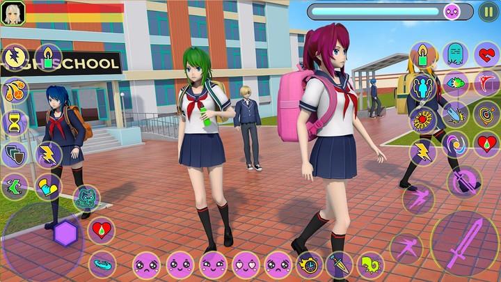 Anime High School Girl Fighter ภาพหน้าจอ 4