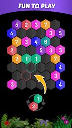 Merge Hexa - Number Puzzle Ảnh chụp màn hình 1