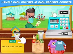 Grocery Shopping Cash Register Ảnh chụp màn hình 3