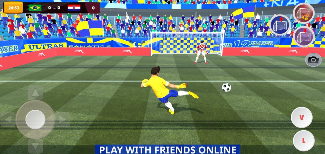 Goalie Wars Football Online Tangkapan skrin 1