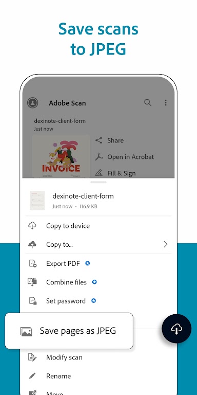 Adobe Scan: PDF Scanner, OCR スクリーンショット 4