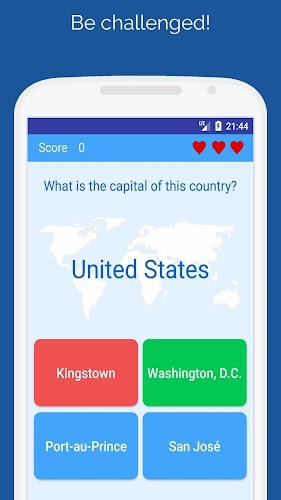 Capitals of the countries Quiz Ekran Görüntüsü 2