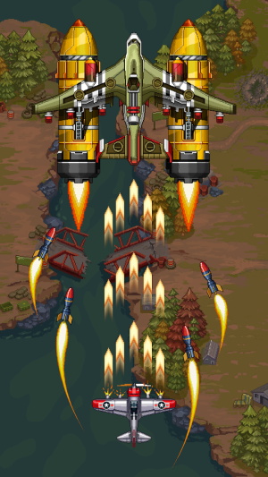 空軍1945：射擊飛機街機遊戲應用截圖第3張