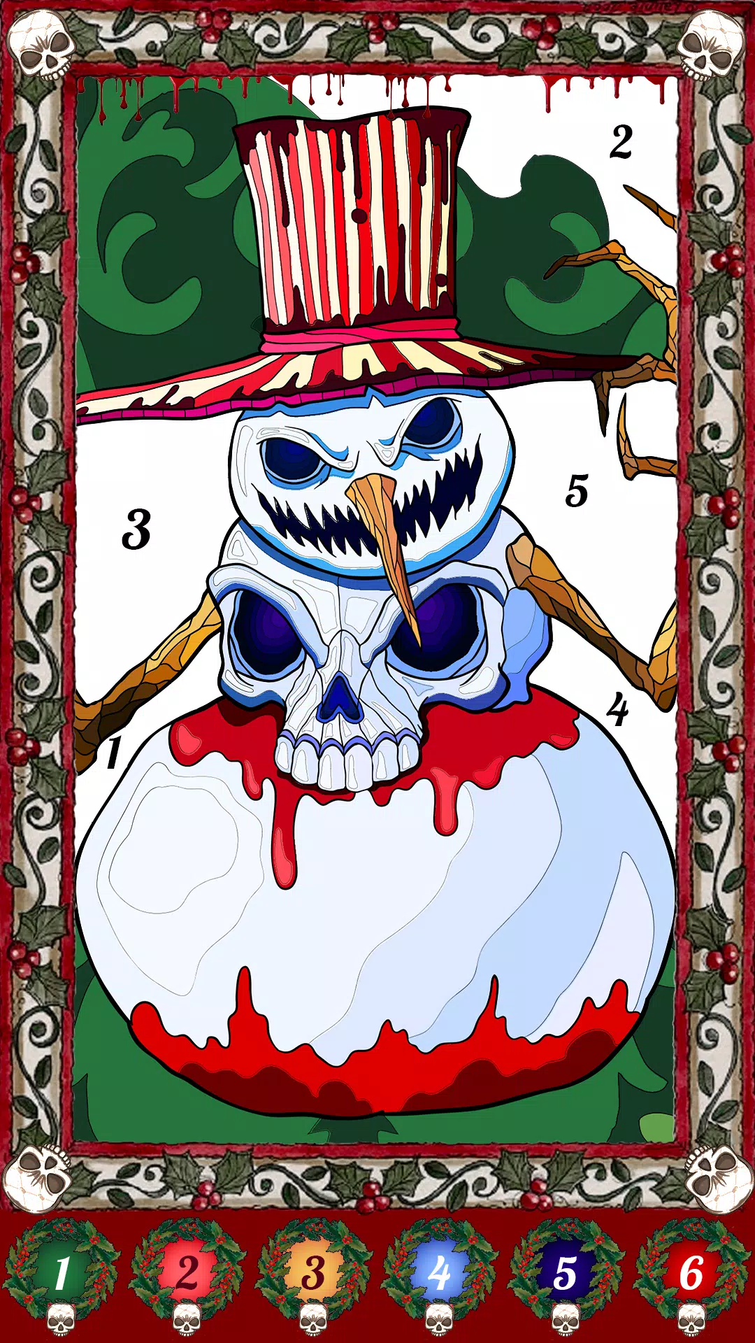 Dark Christmas Coloring Game Screenshot 3