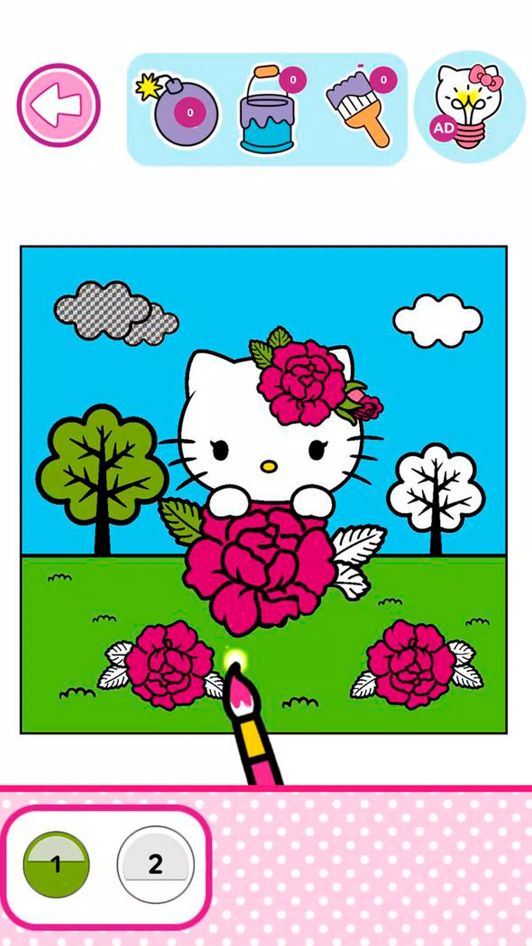 Hello Kitty: Livre Coloriage Capture d'écran 1