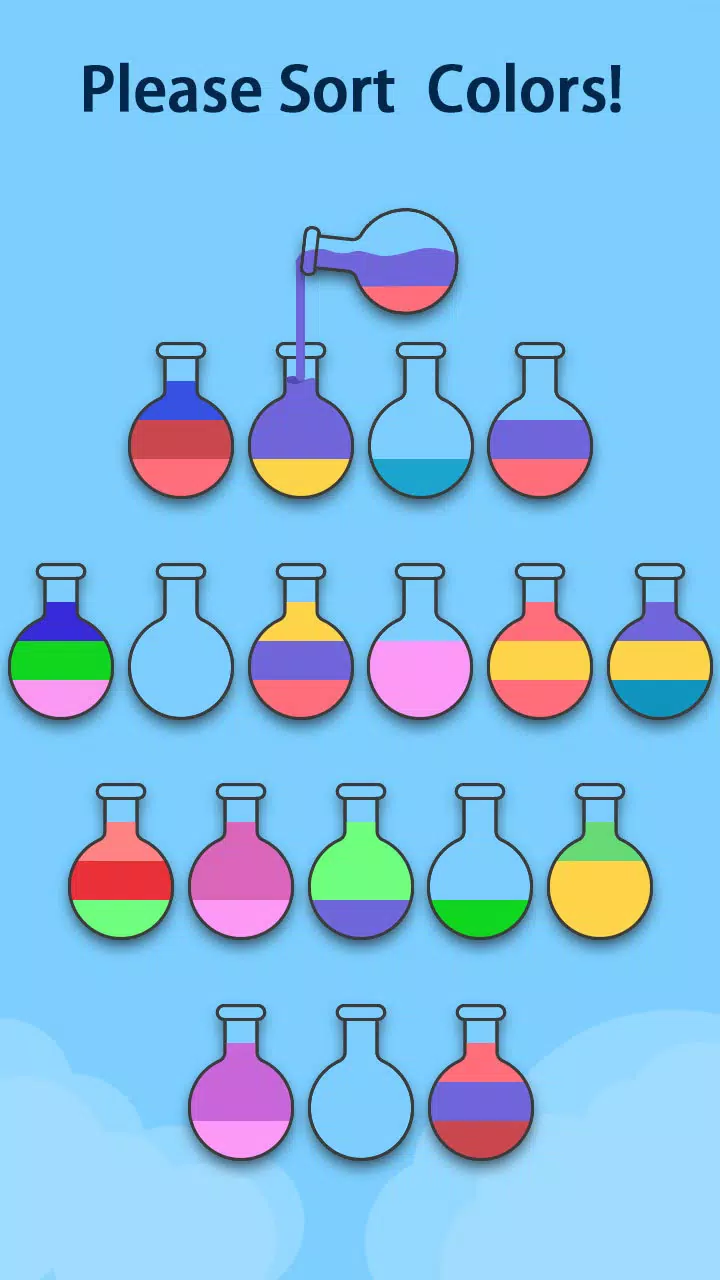 Sort Puzzle-water color puzzle Ekran Görüntüsü 4