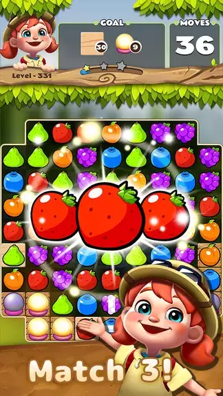 Fruits POP : Match 3 Puzzle ภาพหน้าจอ 2