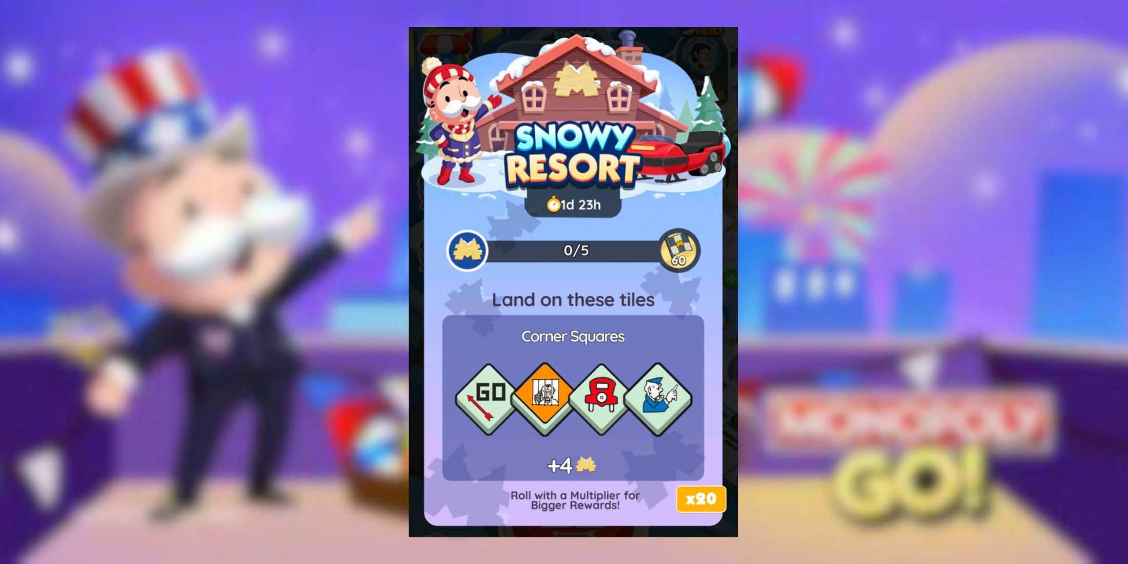 Monopoly GO: Snowy Resort Rewards And Milestones