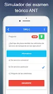 Simulador Examen ANT Ecuador ဖန်သားပြင်ဓာတ်ပုံ 1