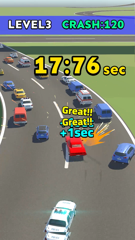 Schermata Car Chase And Crash Run 3