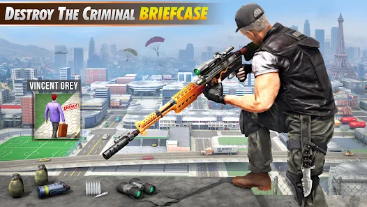 Sniper Shooting Mission : Eliminate City Criminals Screenshot 2