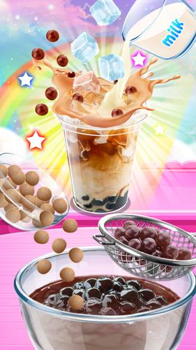 Unicorn Bubble Tea - Icy Drink 스크린샷 3