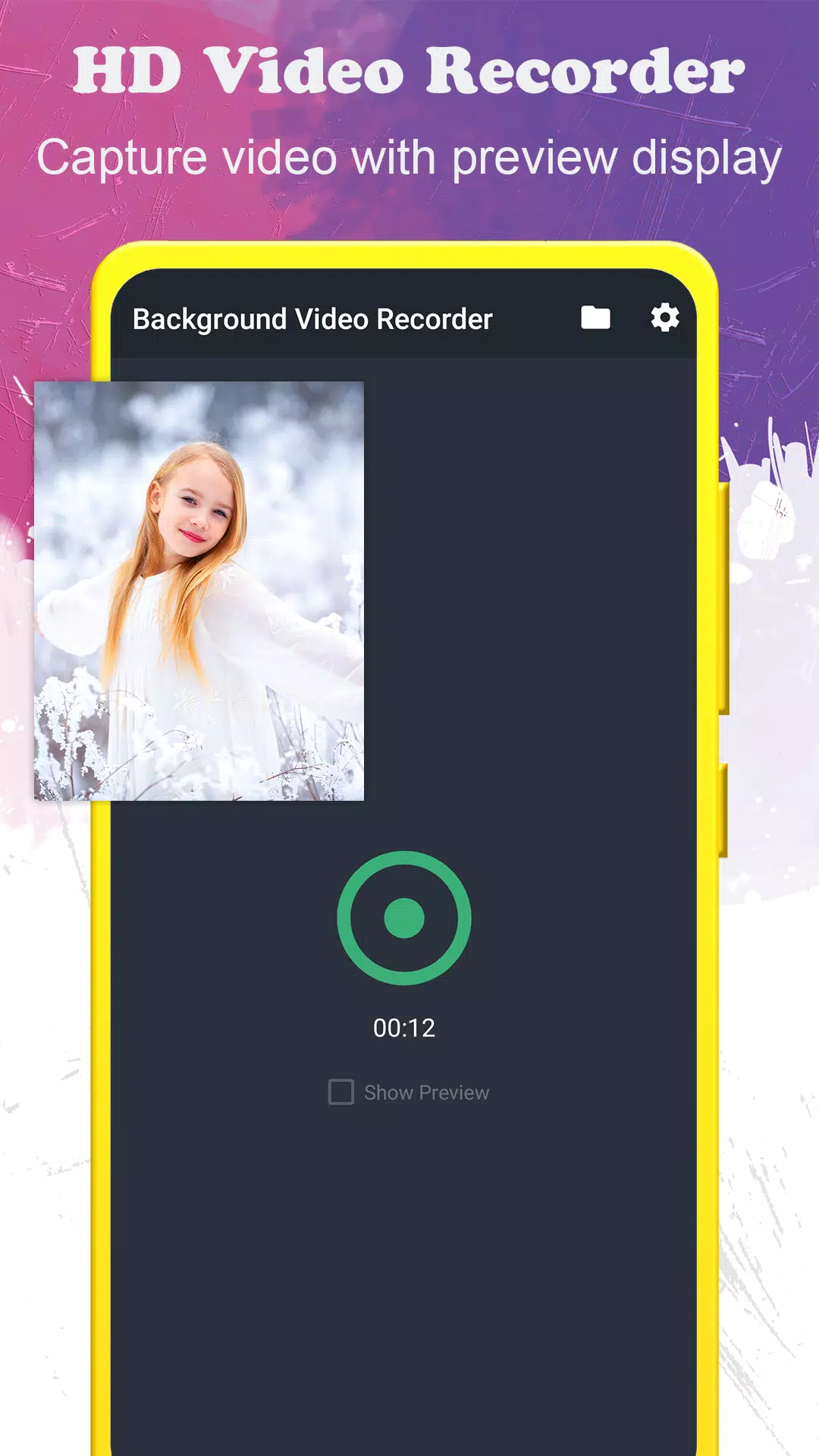 background video recorder Schermafbeelding 2