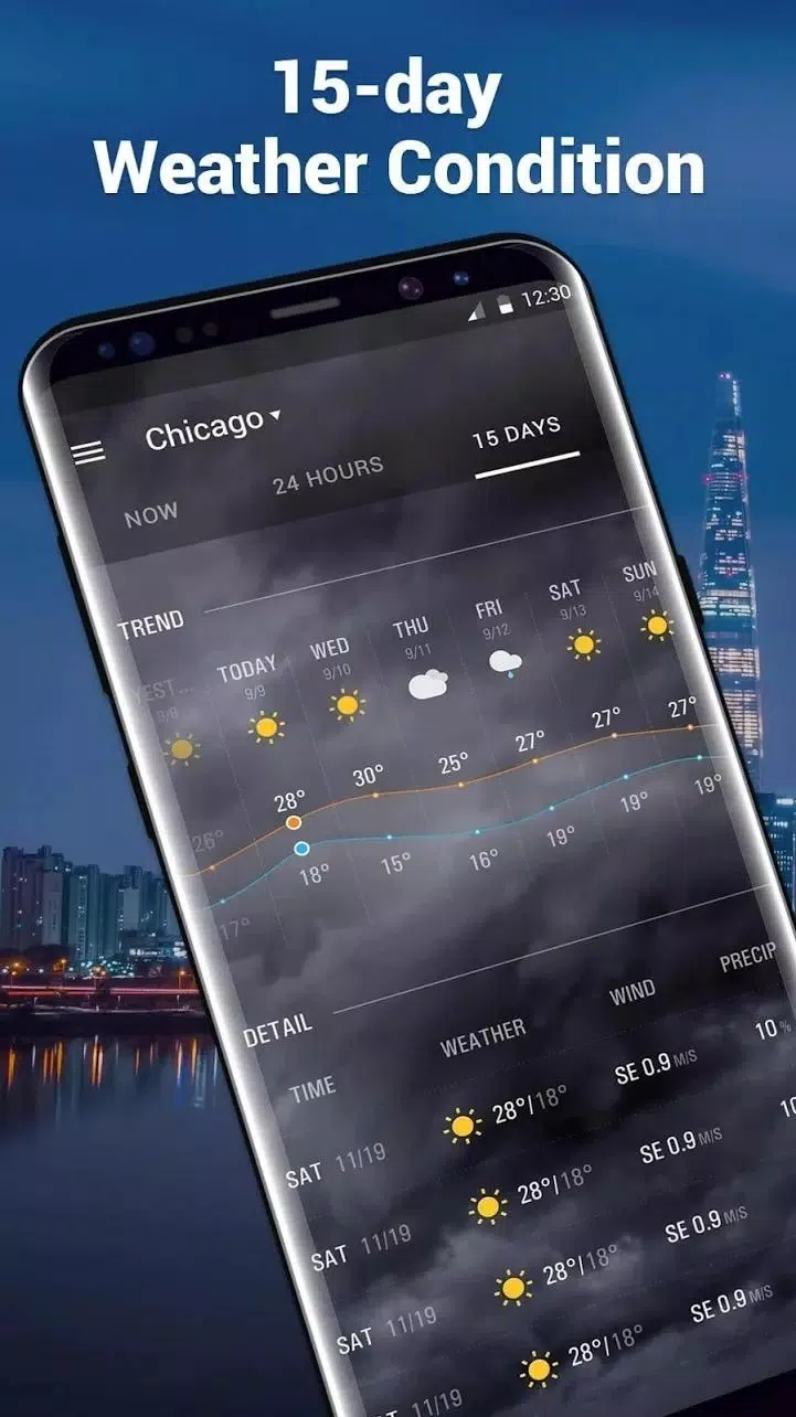 Amber Weather Elite ဖန်သားပြင်ဓာတ်ပုံ 4