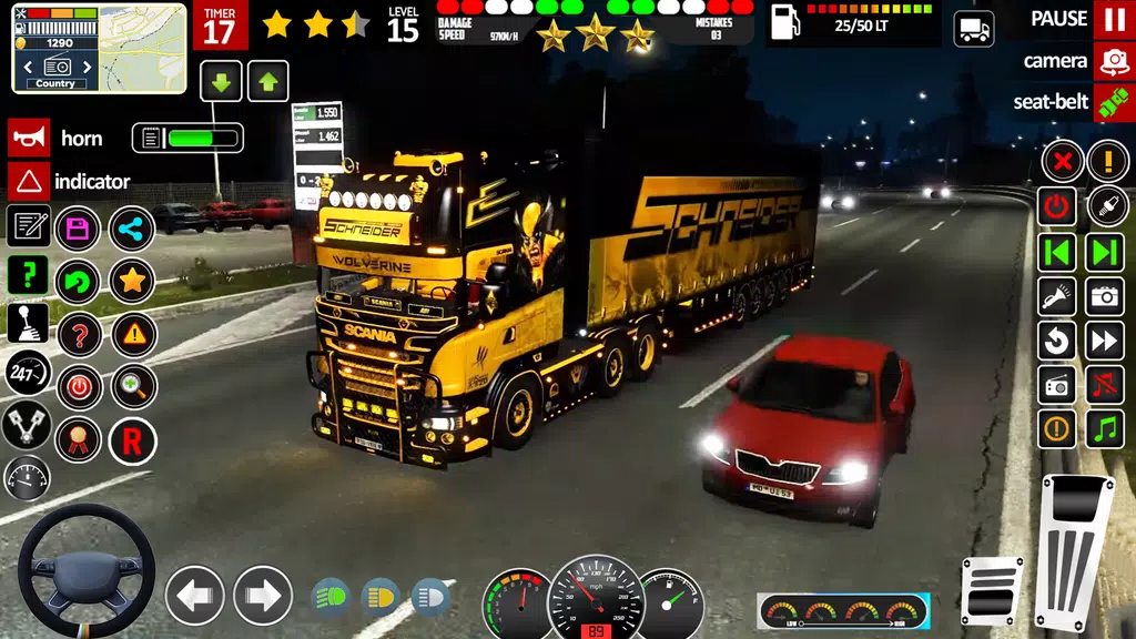 Euro Truck Driving- Truck Game Tangkapan skrin 3