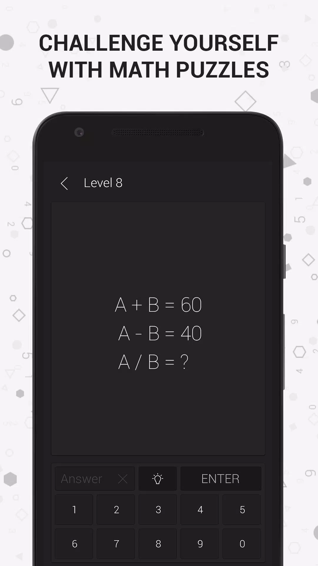 Math | Riddle and Puzzle Game Capture d'écran 1