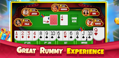 Indian Rummy Offline Card Game Captura de pantalla 1