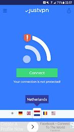 VPN high speed proxy - justvpn Capture d'écran 1