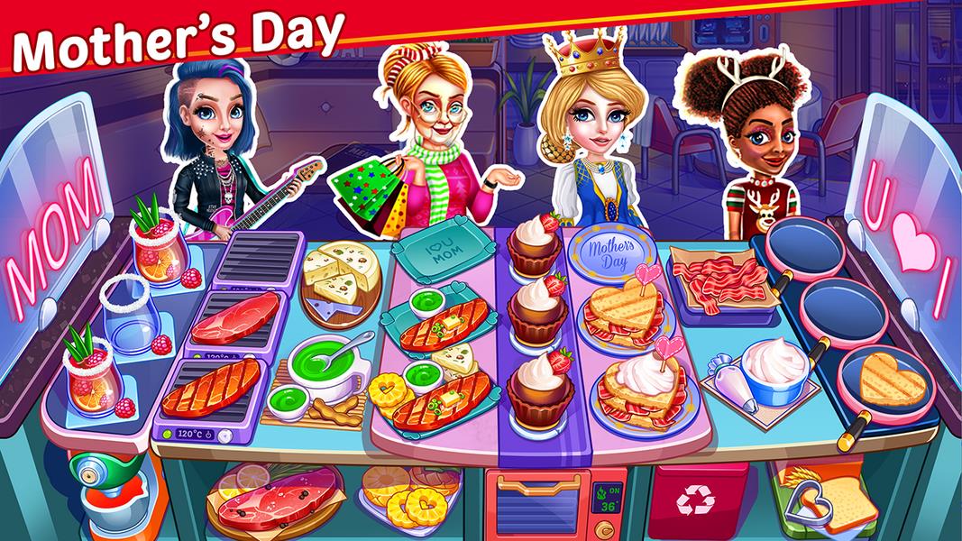 Christmas Food Shop - Cooking Restaurant Chef Game স্ক্রিনশট 1