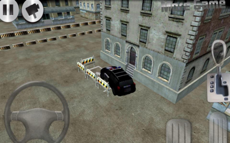 Schermata 3D police car parking 1