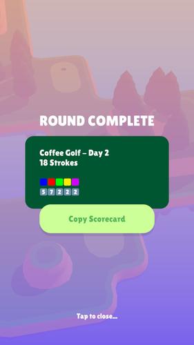 Coffee Golf Captura de tela 2