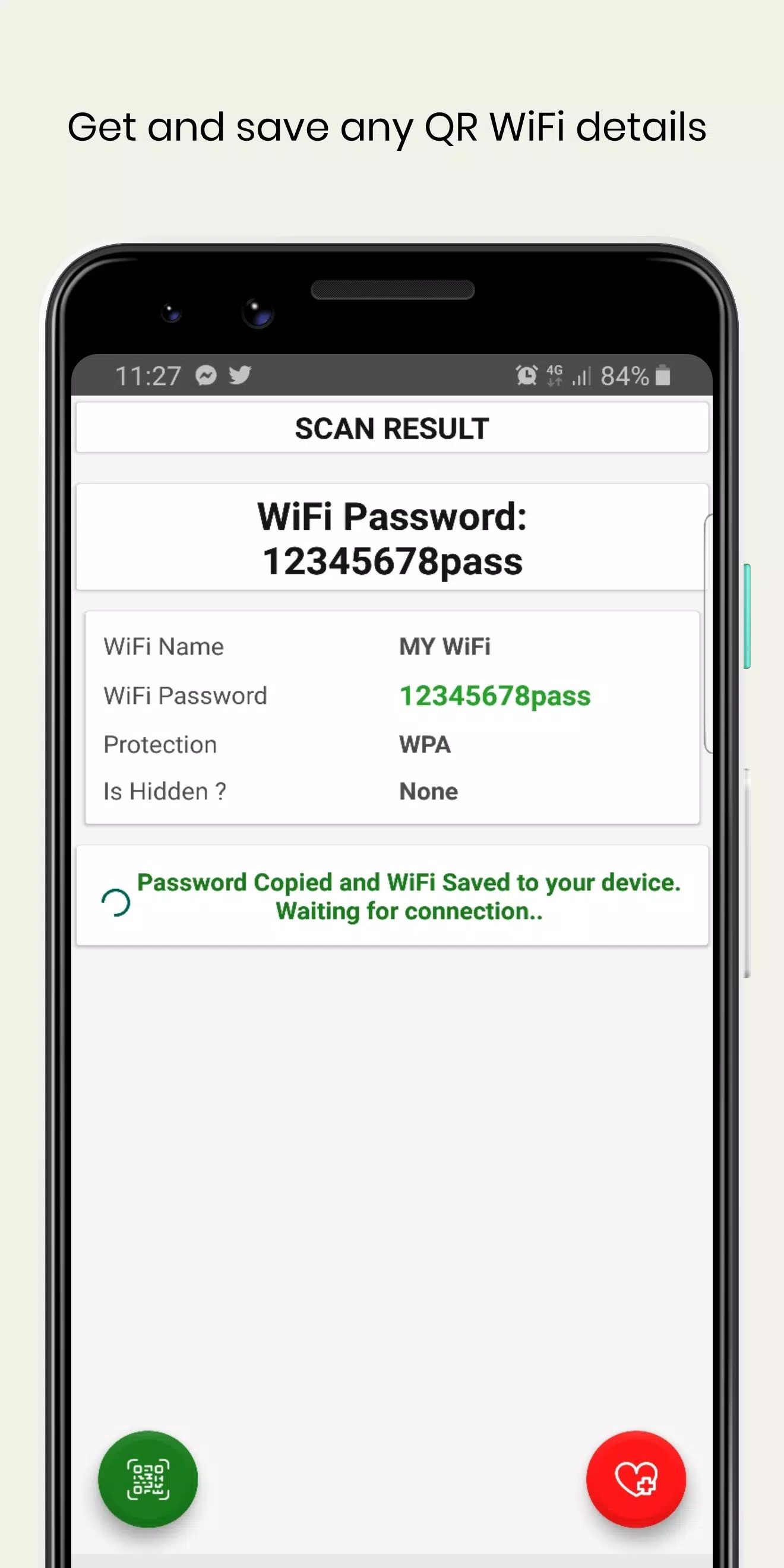 WiFi QrCode Password scanner ဖန်သားပြင်ဓာတ်ပုံ 3