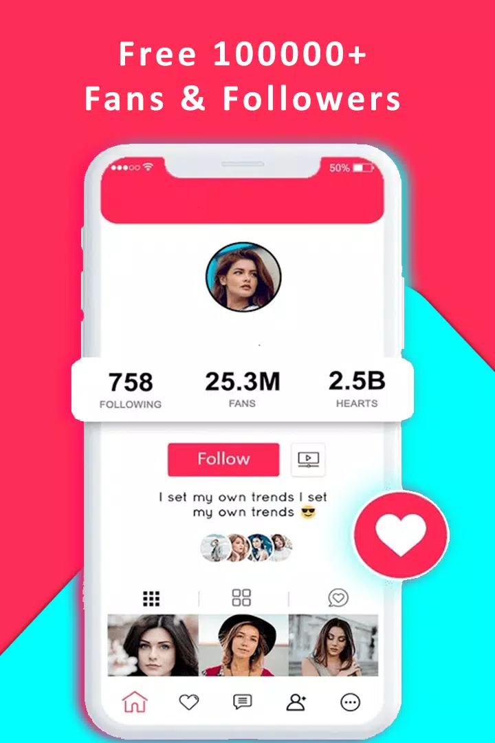 Schermata VipTools - Followers and Likes For tiktok Free 3