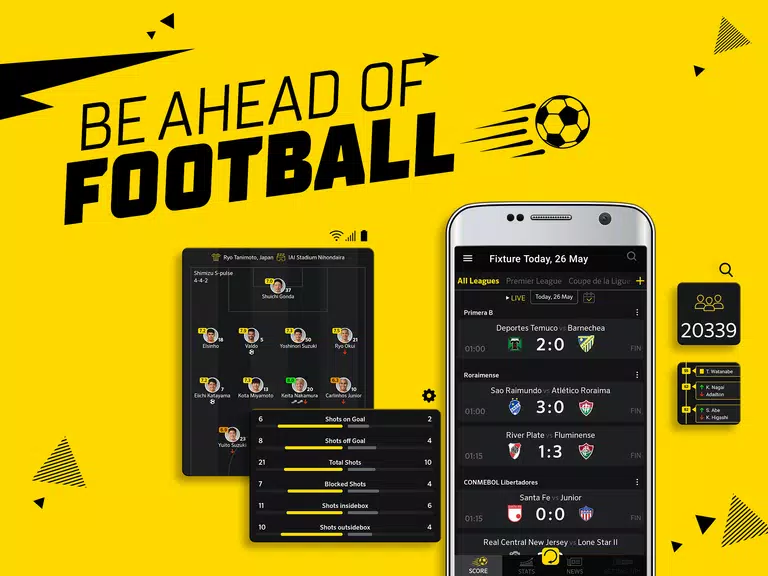 Live Score: football scores Tangkapan skrin 1