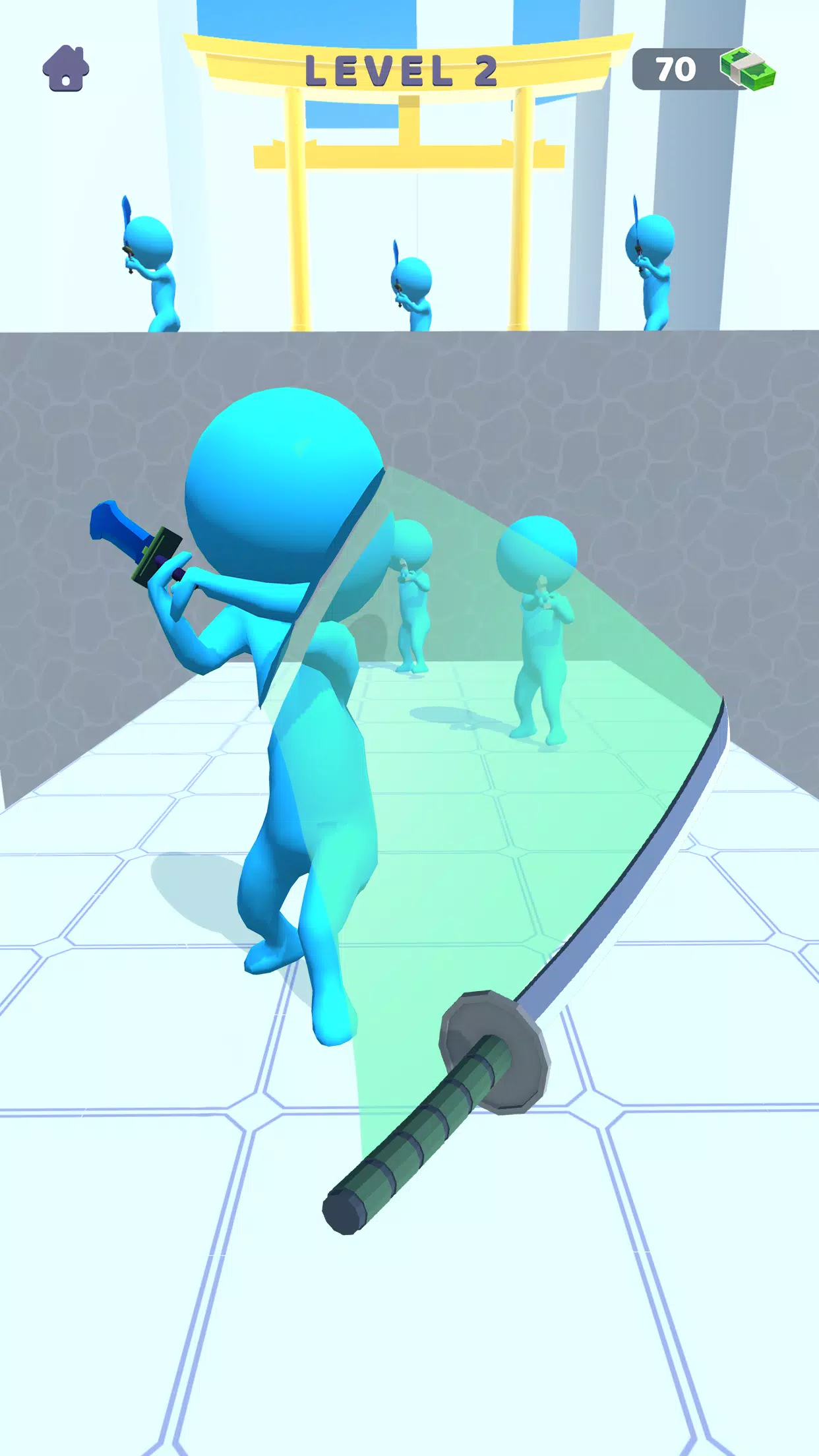 Sword Play! Ninja Slice Runner Zrzut ekranu 1