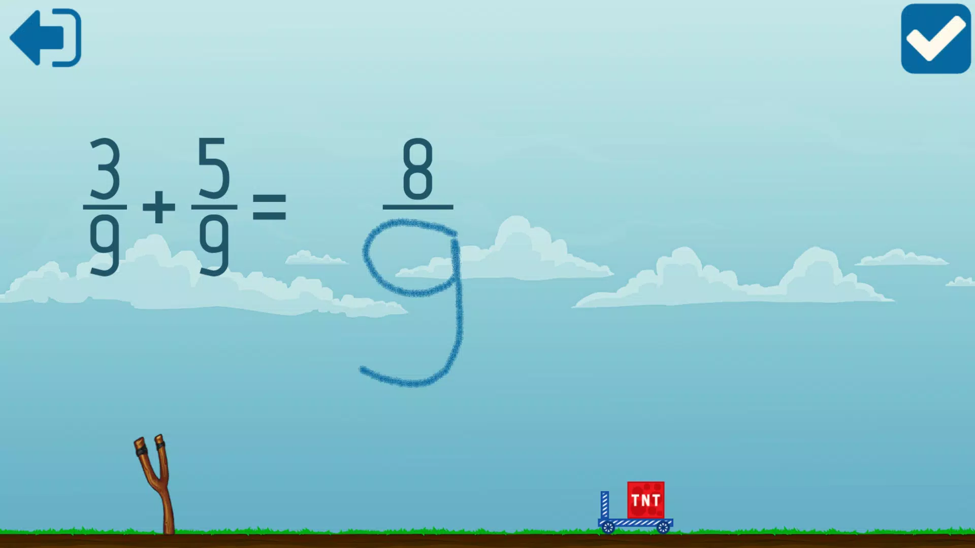 Adding Fractions Math Game Ảnh chụp màn hình 4