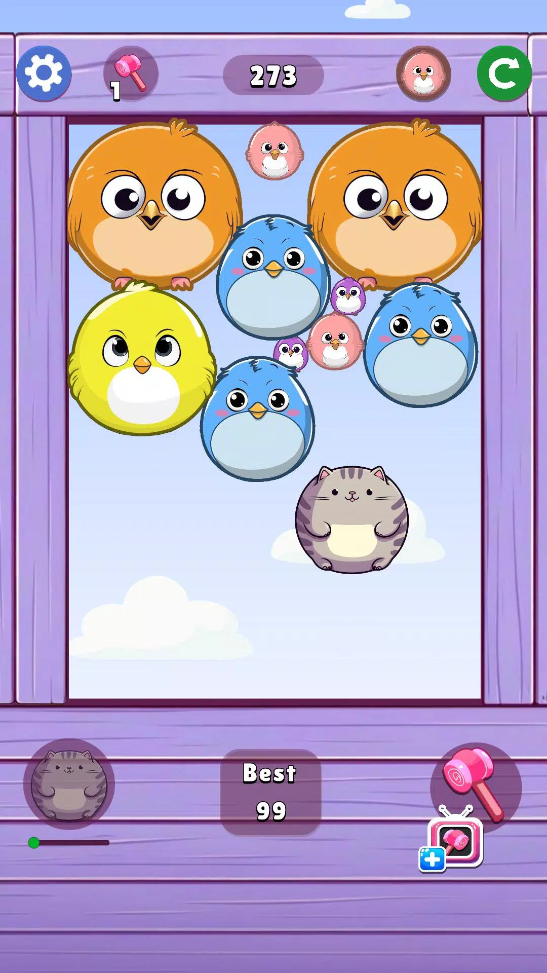 Schermata Melon Birds Throw 2