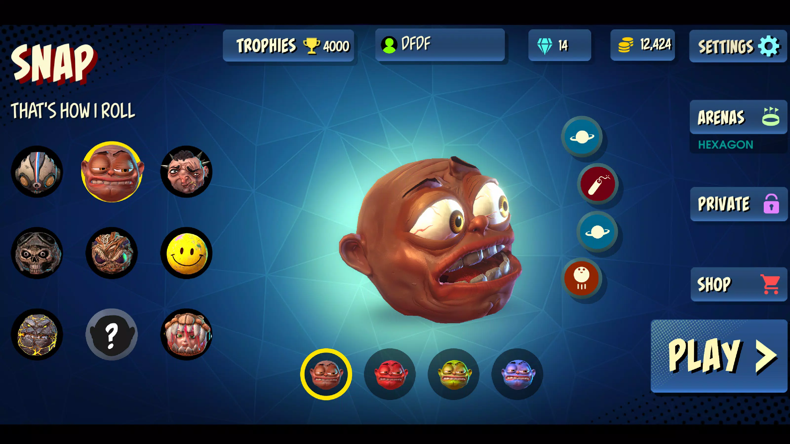 Rolling Heads Screenshot 2