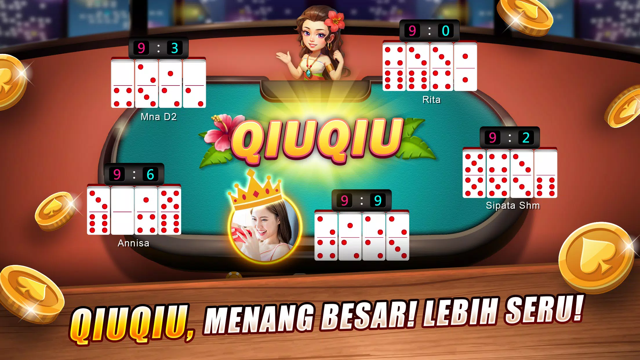 LUXY Domino Gaple QiuQiu Poker Schermafbeelding 2