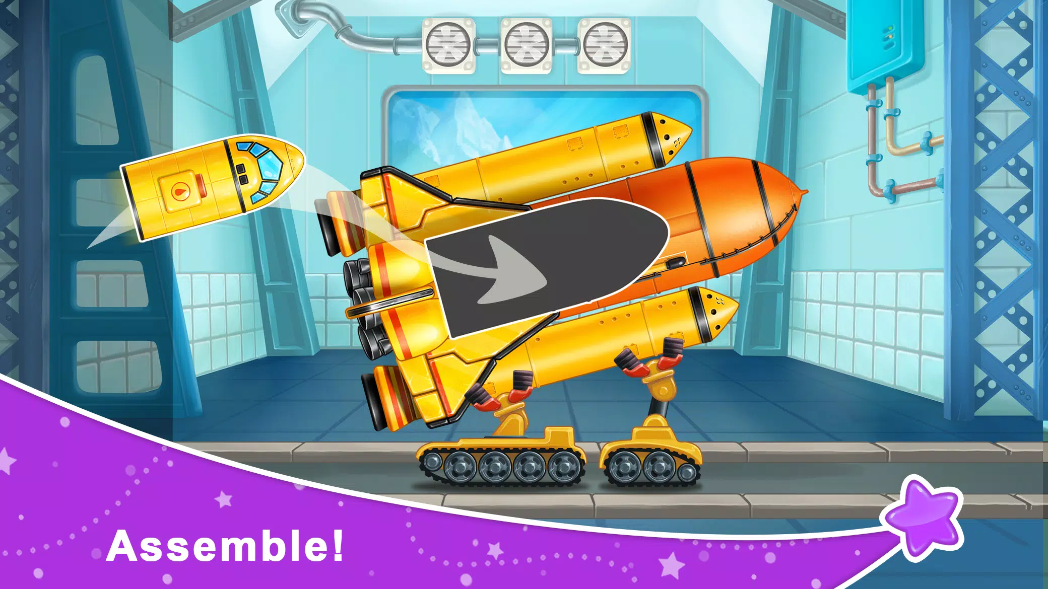 Rocket 4 space games Spaceship ภาพหน้าจอ 1