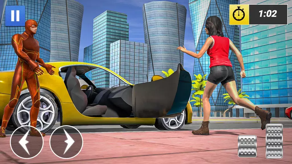 Superhero Car Games Taxi Games Captura de pantalla 4