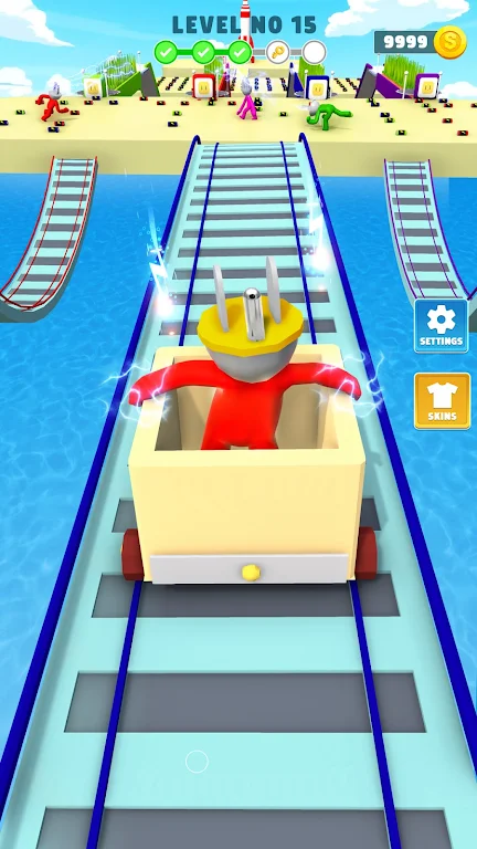 Head Connector Plug Race Game Screenshot 2