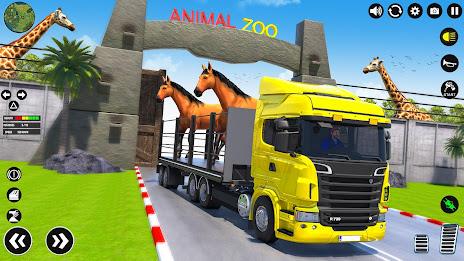 Animal Transport Truck Driving Captura de pantalla 2