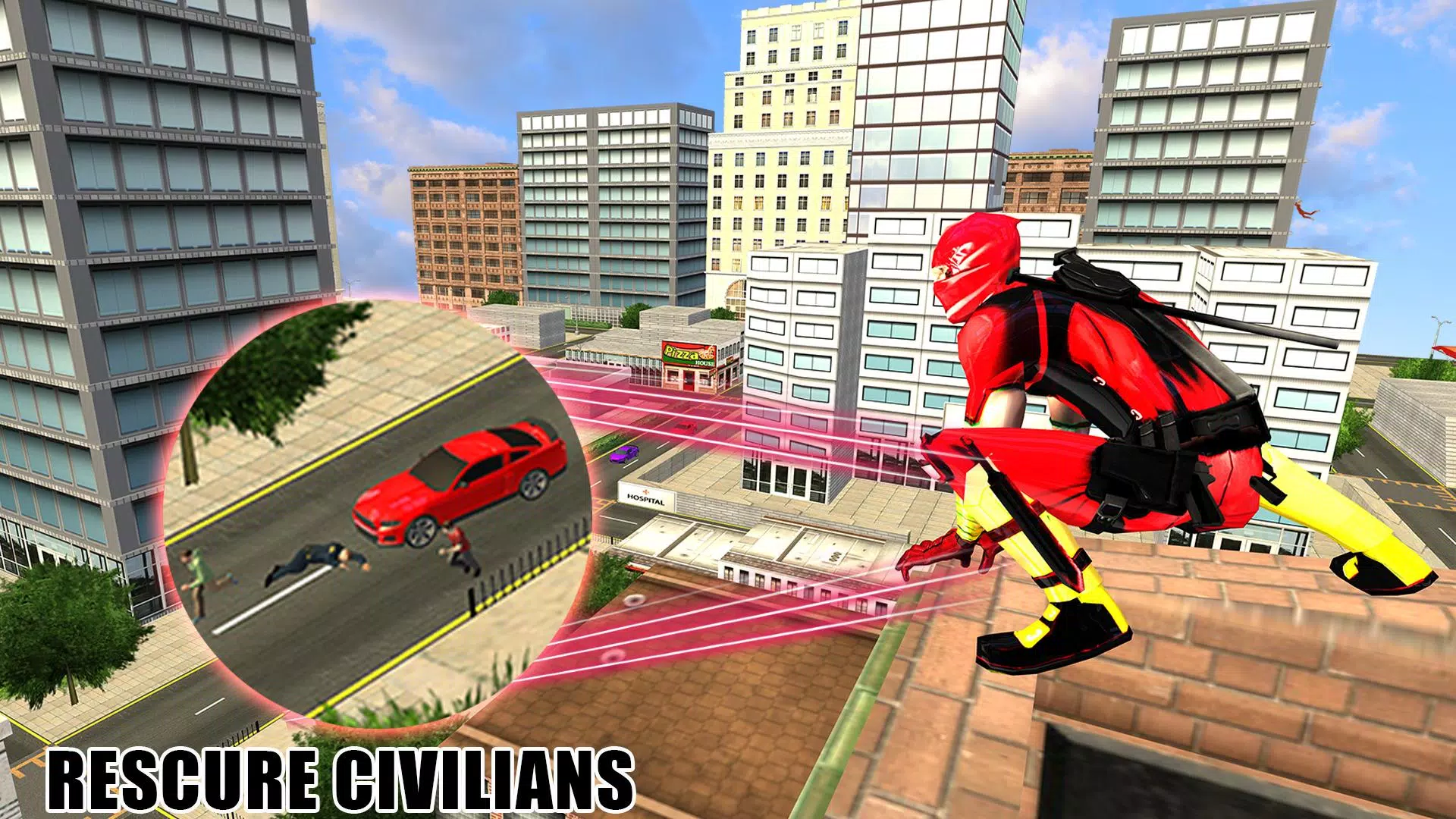 Flying Ninja Hero Crime Chase應用截圖第4張