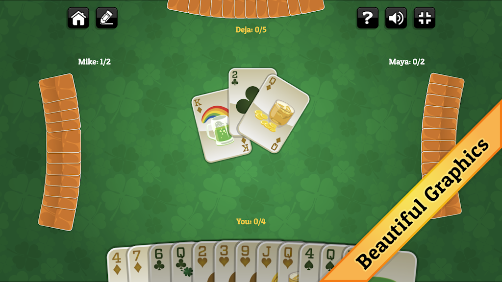 St. Patrick’s Day Spades Screenshot 2