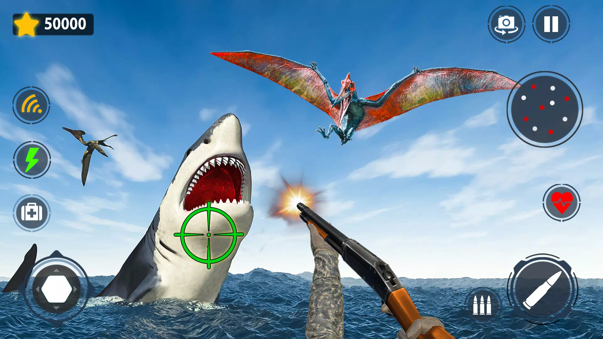 Shark Games & Fish Hunting Zrzut ekranu 4