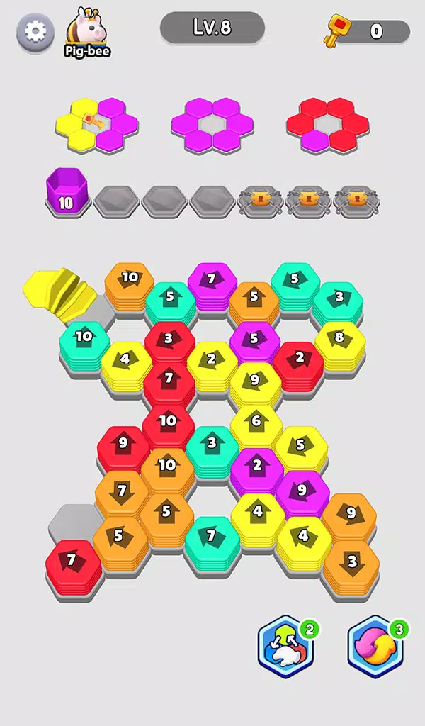 Schermata Bee Out - Hexa Away Puzzle 3