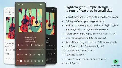 Musicolet Music Player Ảnh chụp màn hình 1