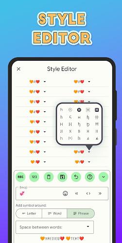 Stylish Text - Fonts Keyboard Скриншот 1