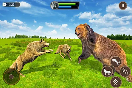 Wolf Simulator Family Sim 3D ภาพหน้าจอ 2