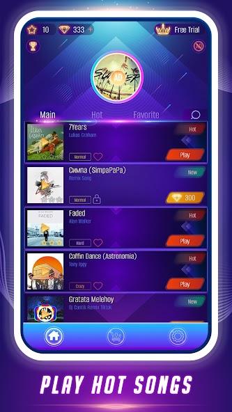 Dance Tiles: Music Ball Games Mod ဖန်သားပြင်ဓာတ်ပုံ 2