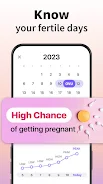 Ovulation & Period Tracker Tangkapan skrin 2