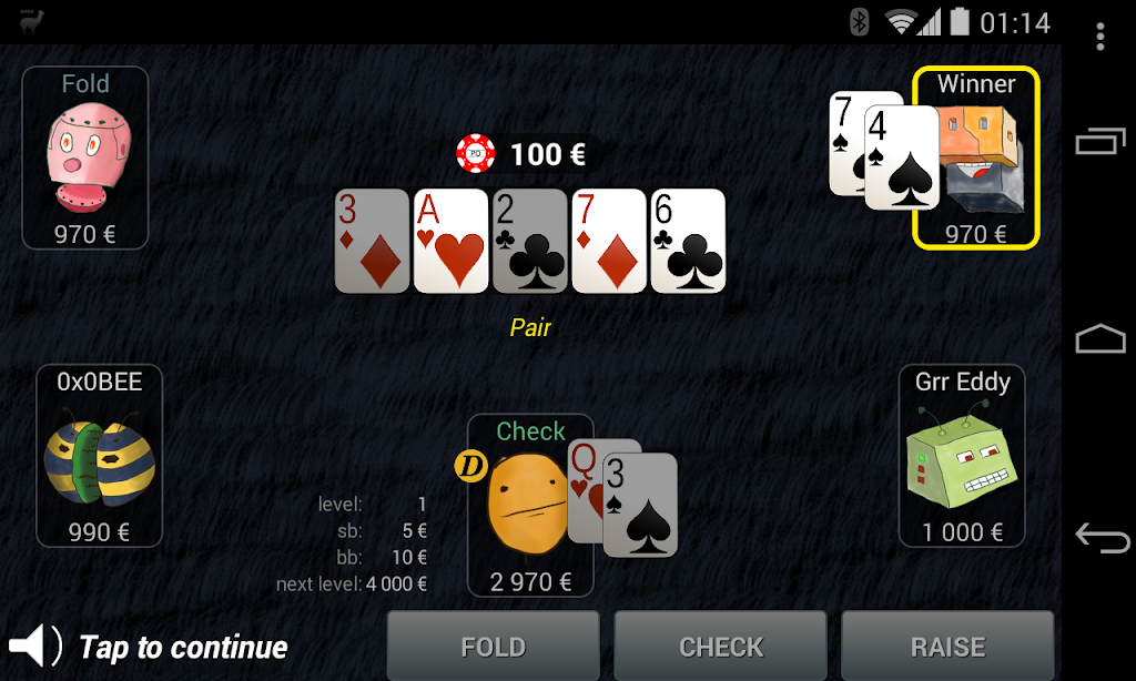 Bots Don't Bluff Offline Poker Screenshot 4