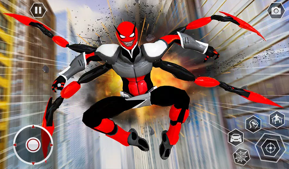 Black Spider Rope SuperHero ภาพหน้าจอ 2
