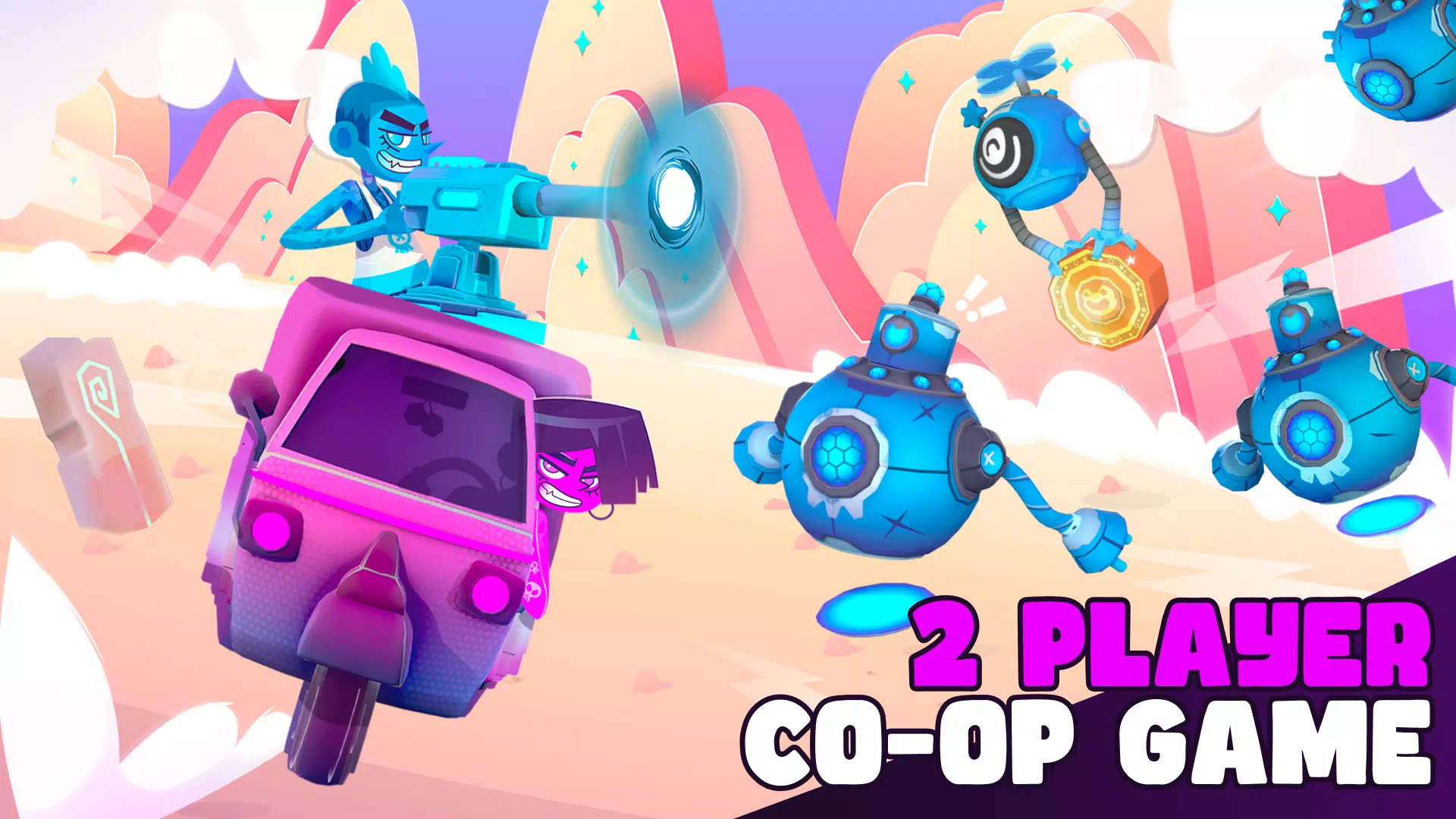 Back2Back: 2 Player Co-op Game Screenshot 1