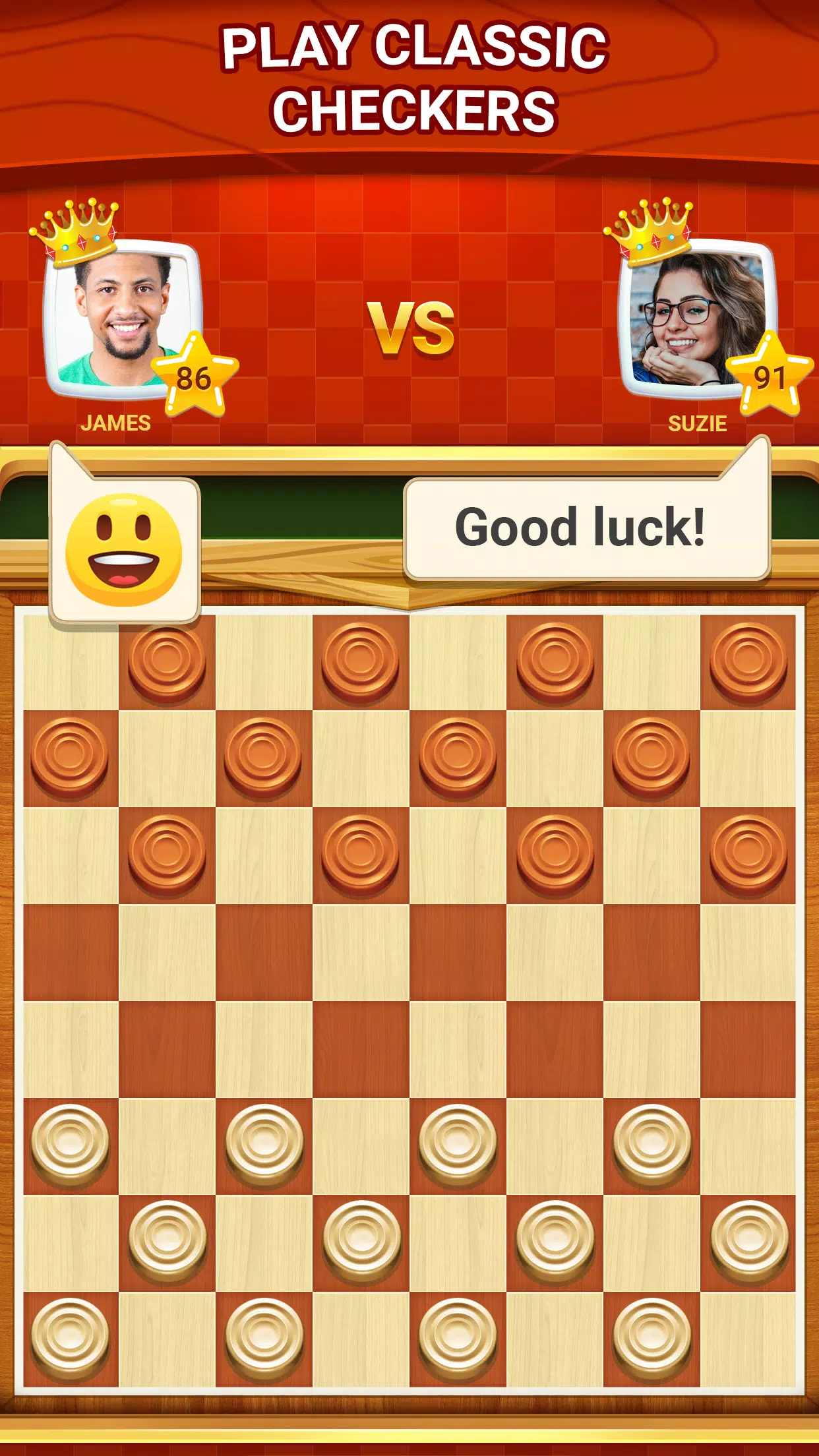 Checkers - Online & Offline スクリーンショット 1